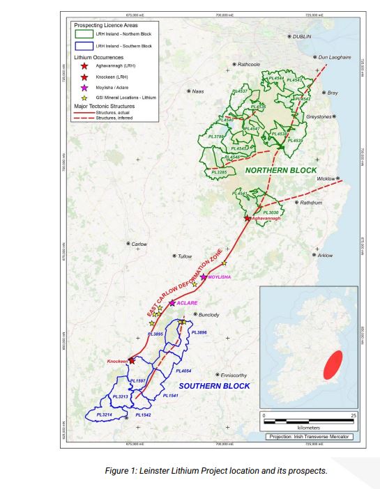 European Lithium finaliza la compra del proyecto irlandés con acciones de CRML; nombra experto en exploración